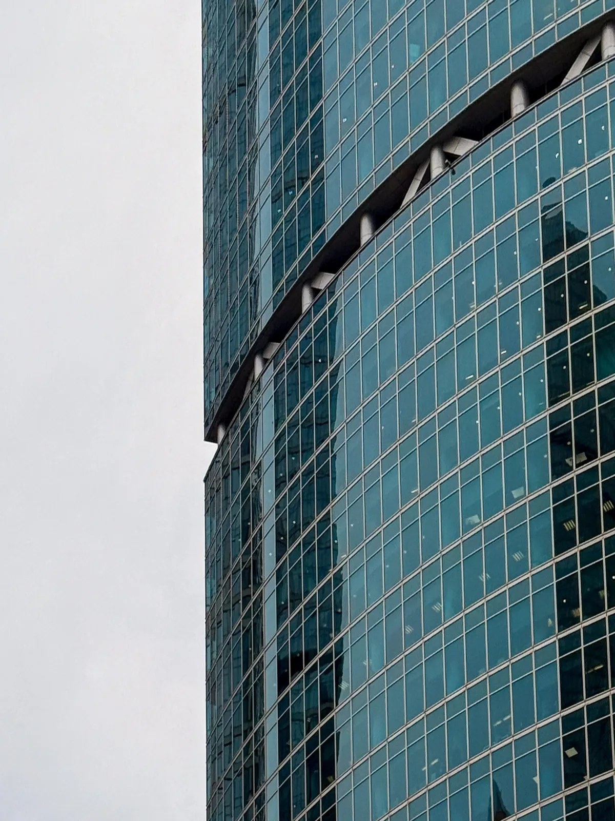 Fachada de Cristal de Rascacielos en Moscow City — Moscú, Rusia