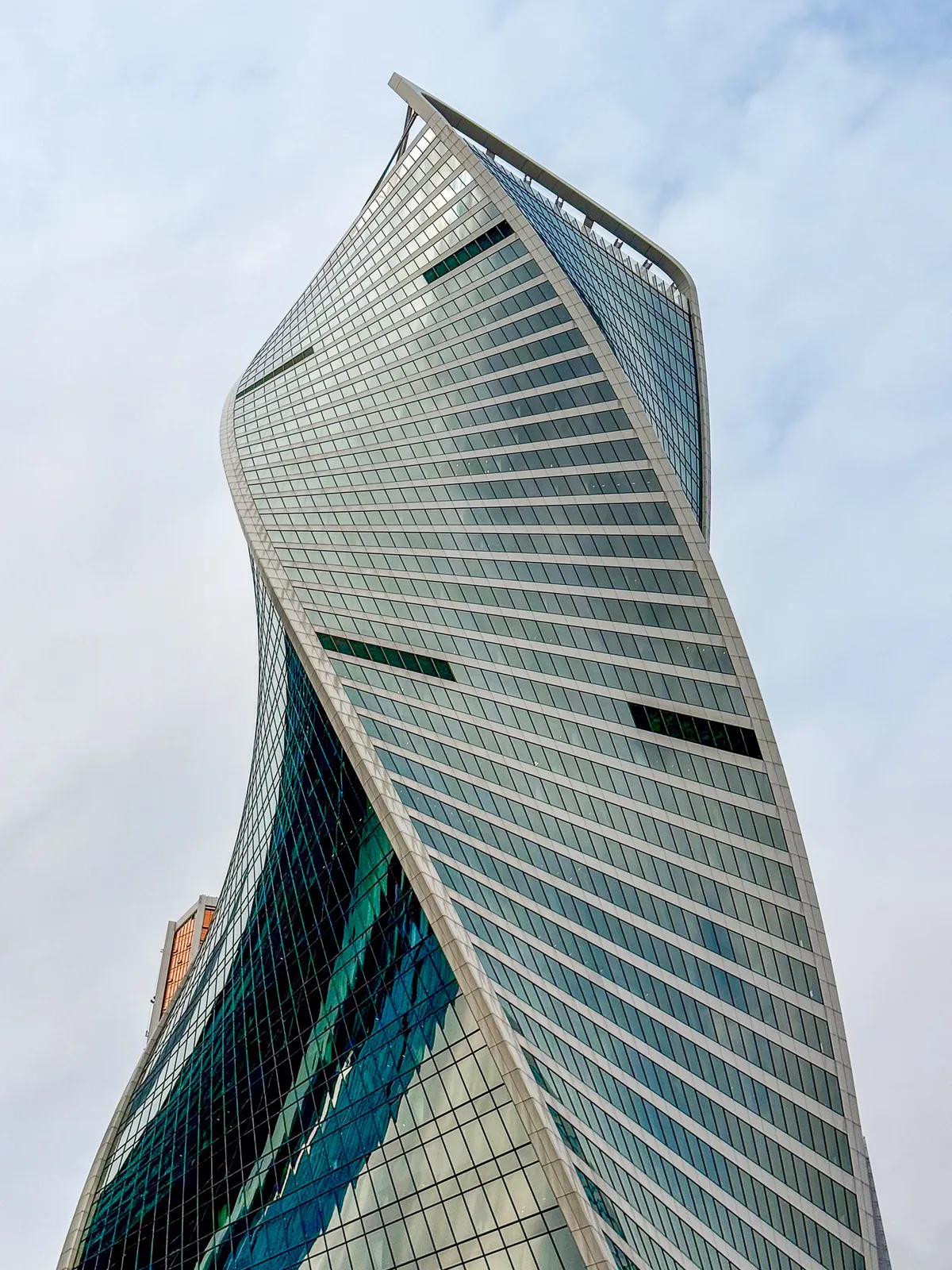 Vista de la Torre Evolución en Moscow City — Moscú, Rusia