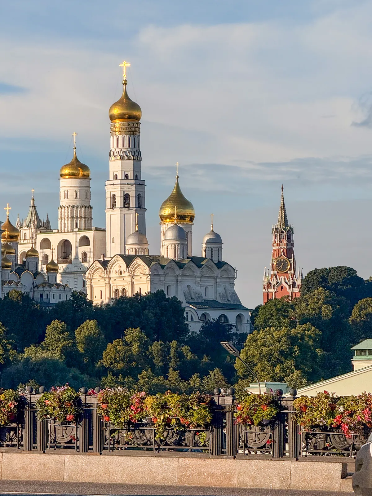 Vista del Kremlin y Campanario de Iván el Grande — Moscú, Rusia