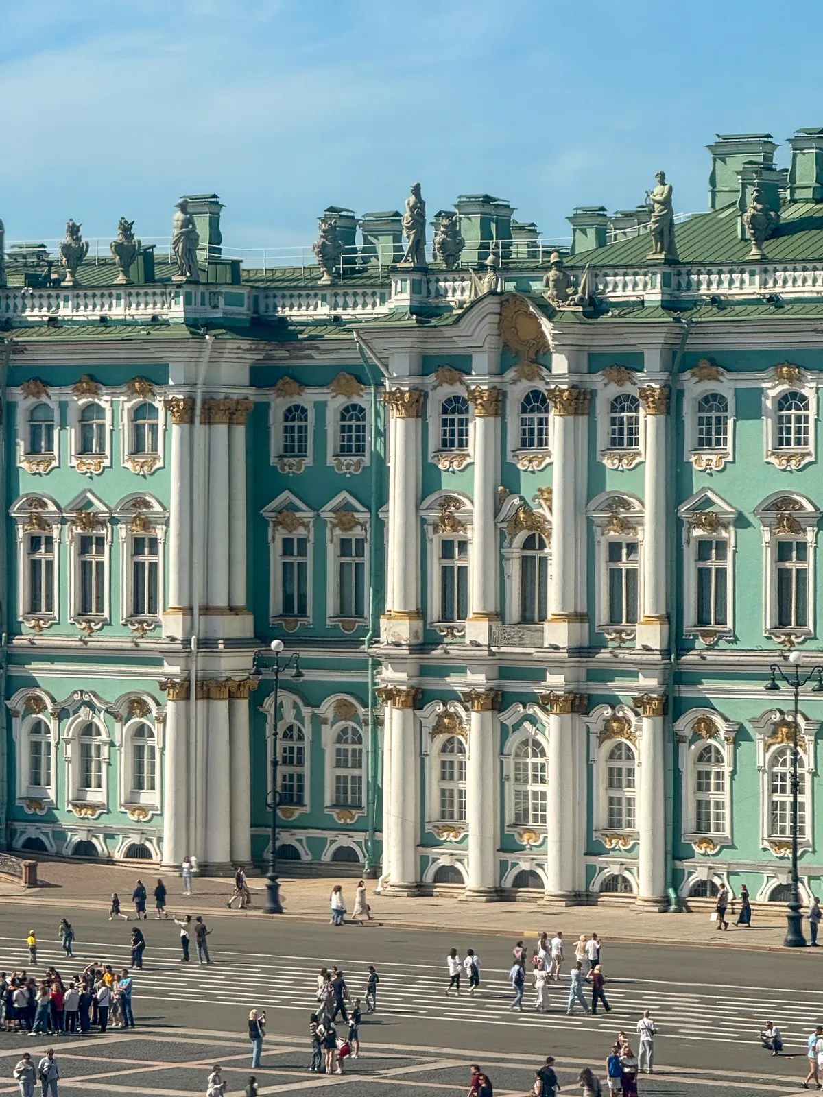Vista Panorámica del Palacio de Invierno — San Petersburgo, Rusia